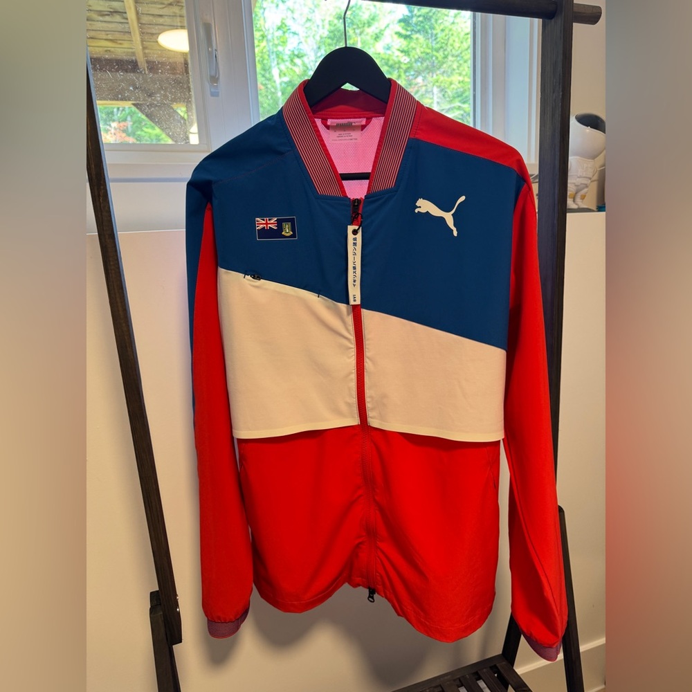 RARE Puma British Virgin Islands Tokyo 2020 Olympic Team Jacket (M) - Picture 3 of 7